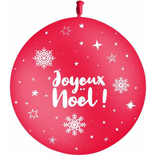 1 BAL HG3' 86CM TAT Joyeux Noel rouge P25 imp blanc AIR (FR)