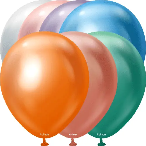 12" Mirror Balloons Mix 50ct - Kalisan