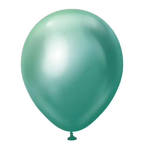 12" Mirror Balloons Green 50ct - Kalisan