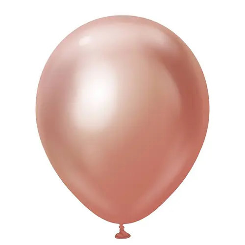 12" Mirror Balloons Rose Gold 50ct - Kalisan