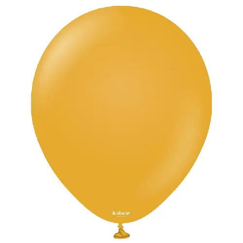 12" Retro Ballon Mustard 100ct - Kalisan