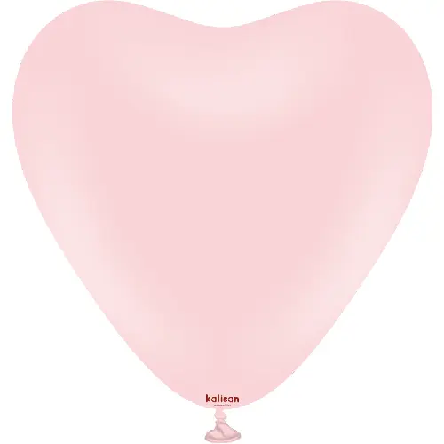 12" Heart Macaron pink 25ct - Kalisan