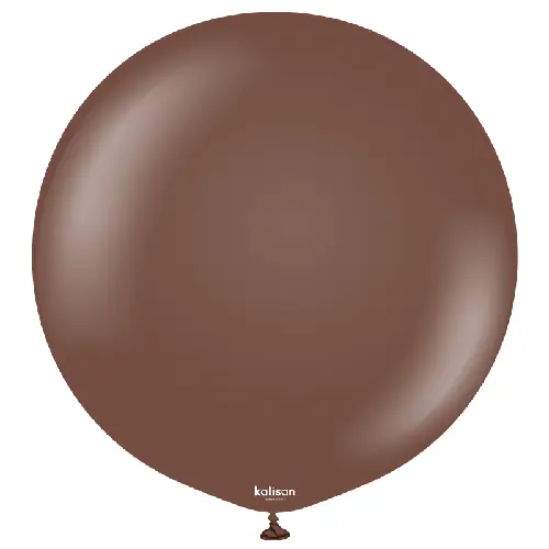 18" Standard Ballon Chocolate Brown 1ct FDS - Kalisan