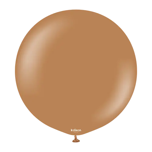 18" Standard Ballon Caramel Brown 1ct FDS - Kalisan