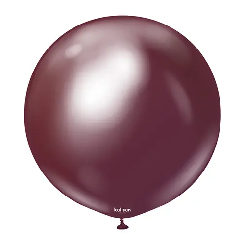 18" Mirror Ballon Burgundy 1ct FDS - Kalisan