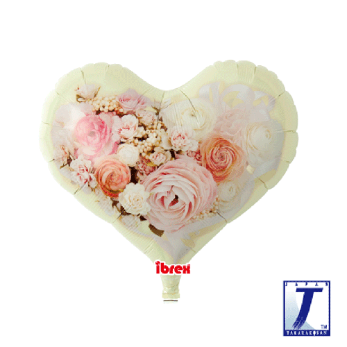 14' JELLY HEART IVOIRE PRINCESS BOUQUET (FR)