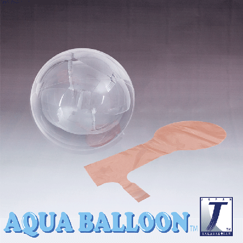 AQUA BALLOON ROUND 175MM LONG COL (FR)