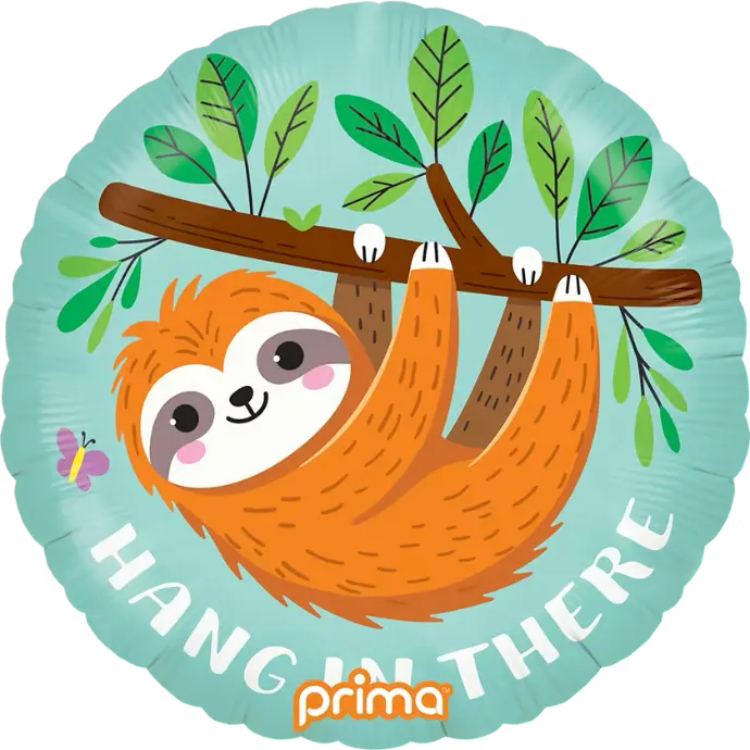 1 Alu 18" Hang In There Sloth - Prima