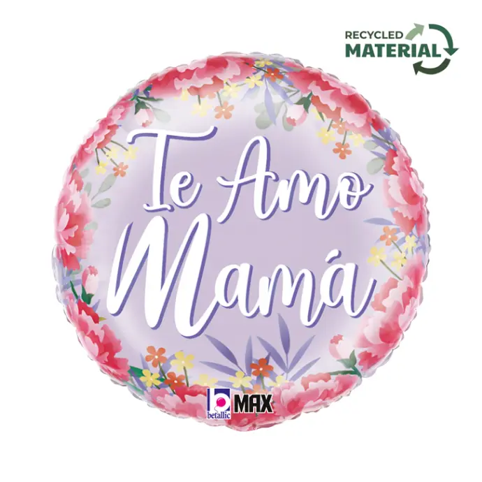 Satén Floral Amo Mama 18" Emballé - Grabo