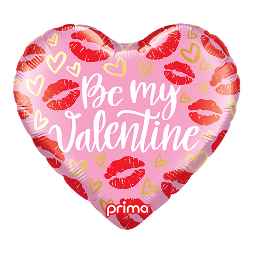 [PF-0073-18-FR] 18" Heart Be My Valentine Kisses - Prima