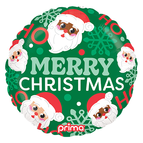 [PF-0017-18-FR] 18" Rond HoHo Happy Santa - Prima