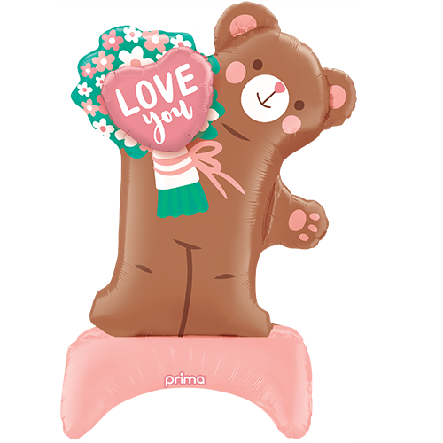 [PF-0099-37-FR] 37" Love You Standing Bear Shape - Prima