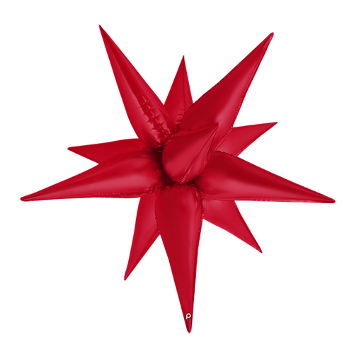 [PD-0088-40-FR] 40" Red Satin Starburst (FR)