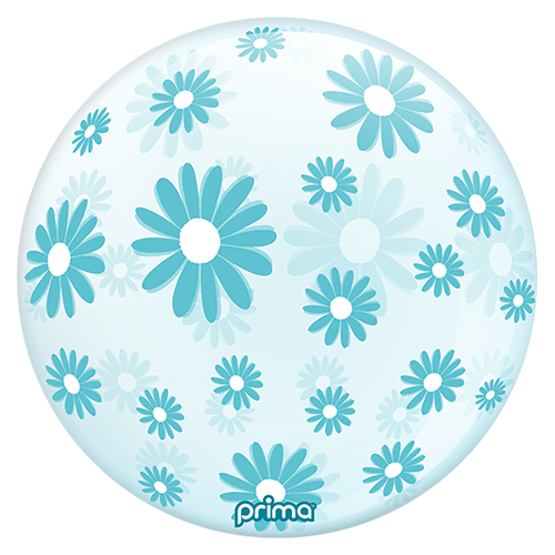 [PS-BLDZ-22-FR] 20” Blue Daisies Sphere (FR)