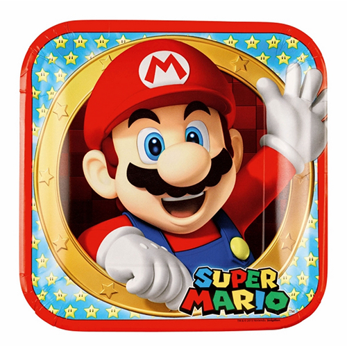 [9901535-66-FR] LOT DE 8 ASSIETTES 23 CM SUPER MARIO (FR)