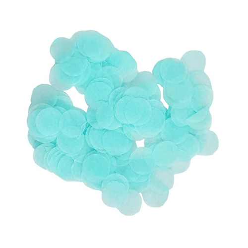 B525A CONFETTI PAPIER 1CM BLUE SACHET 14GR (FR)