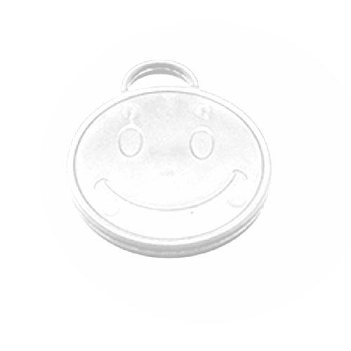 [B613W-FR] B613W Petit lest rond sourire Blanc 8g (FR)