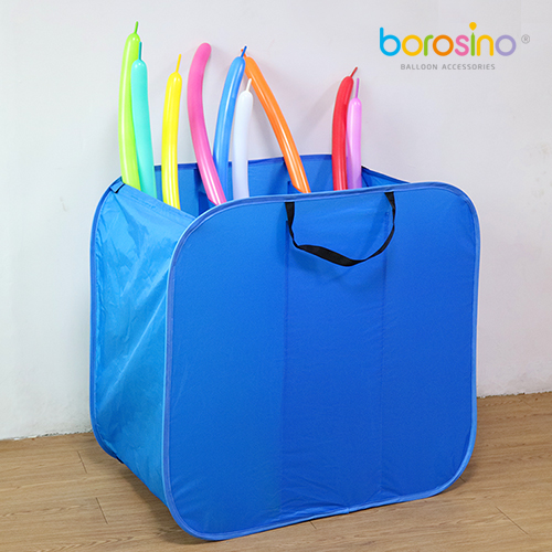 [B654-FR] Sac De Rangement Carré Bleu Ballons – Borosino