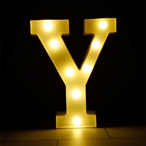 [B926-Y-FR] LED LETTER LIGHT Y (FR)