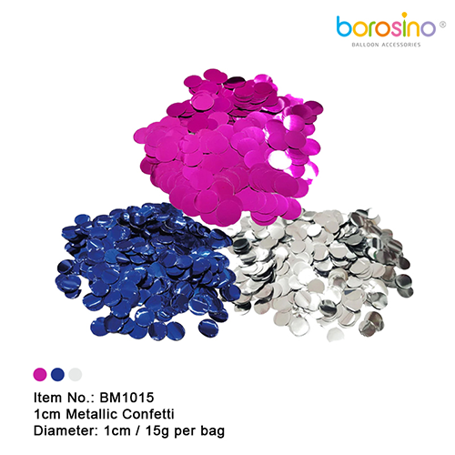 [BM1015S-FR] Confetti Métallique De 1Cm Sachet De 15G Argent – Borosino