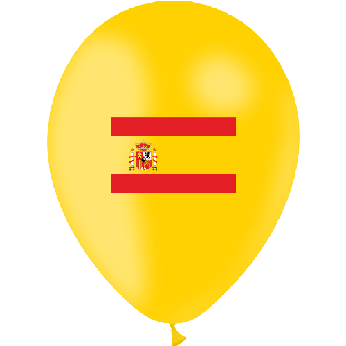 [GBS02ESP-FR] 10 Bal Drapeau Espagne 1F/2C -Balloonia