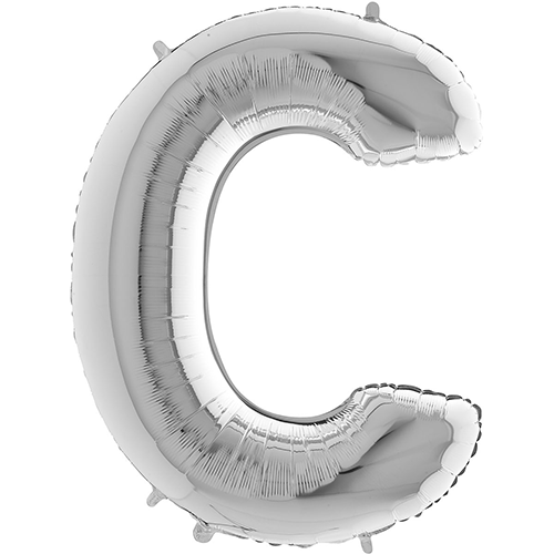 [G229S-P-FR] Lettre "C" Silver 40" - Grabo