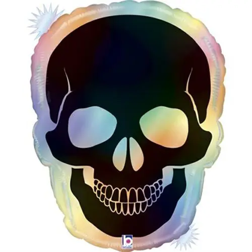 [G25015RH-P-FR] Opal Skull Rainbow Holographic 27" - Grabo