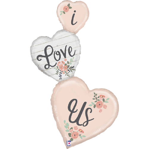 [G25073-P-FR] Rustic Love Us 50" - Grabo