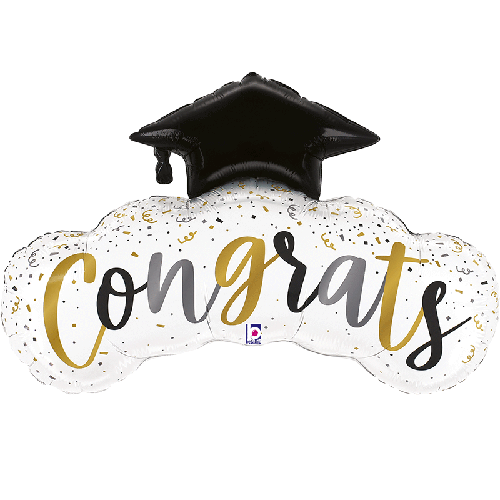 [G25177-P-FR] Congrats Confetti Grad 40" - Grabo