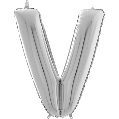 [G26419S-P-FR] Lettre "V" Argent 26" - Grabo