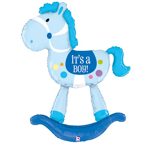 [G35030-P-FR] Rocking Horse Boy Sp Delivery 5' - Grabo