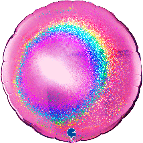 [G36161GHF-FR] ROND GLITTER HOLOGRAPHIC FUCHSIA 36' VRAC (FR)