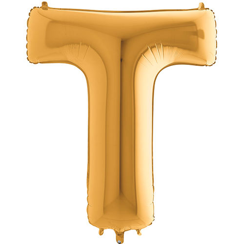 [G392G-P-FR] Lettre "T" Gold 40" - Grabo