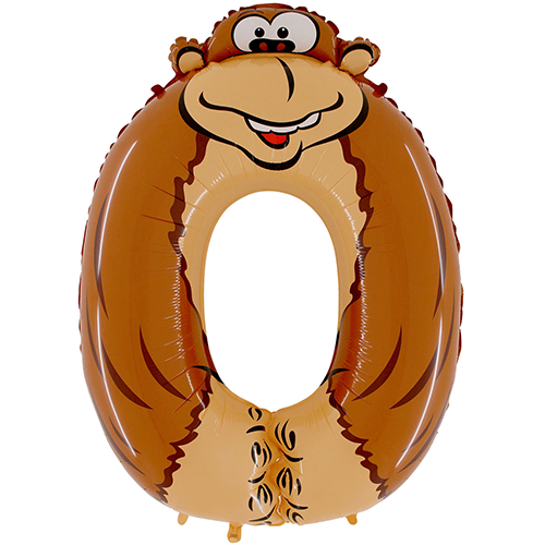 [G40-OWE-P-FR] 40'' NUMBER ANIMALOONS O GORILLE EMBALLE (FR)