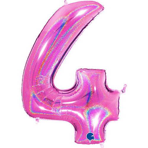 [G614GHF-P-FR] CH '4'  GLITTER HOLO FUSCHIA 40' EMBALLE (FR)