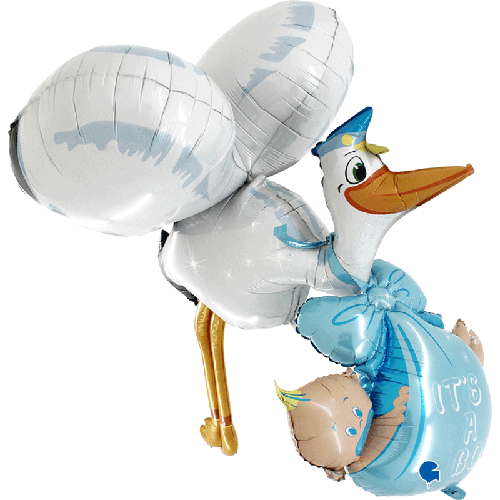 [G73050-P-FR] Maxiloons Baby Boy Stork 5' - Grabo