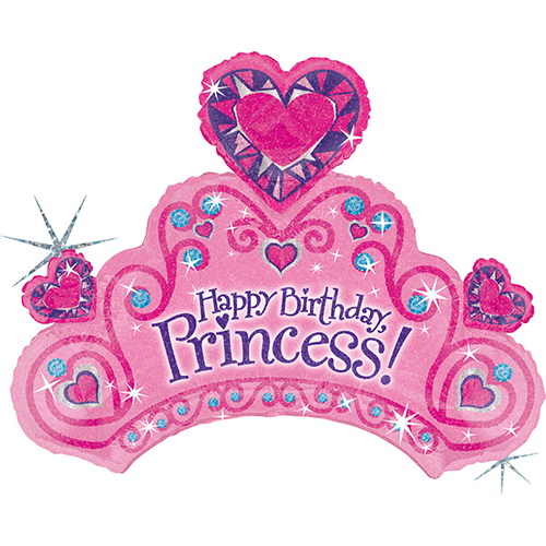 [G85589H-P-FR] Happy Birthday Tiara 34" - Grabo