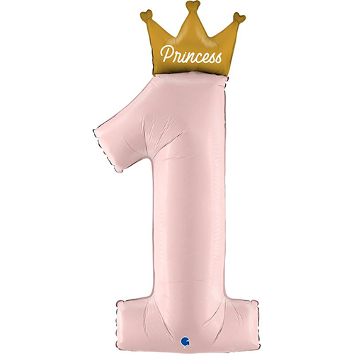 [GG72103-P-FR] My 1St Birthday Princess 46" - Grabo