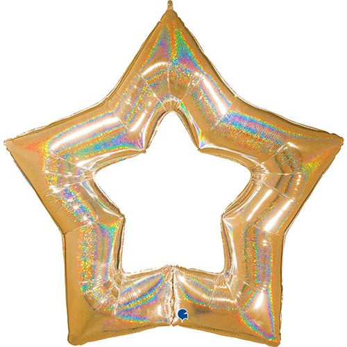 [GG75662GHG-FR] 48'' LINKY STAR GLITTER GOLD VRAC (FR)