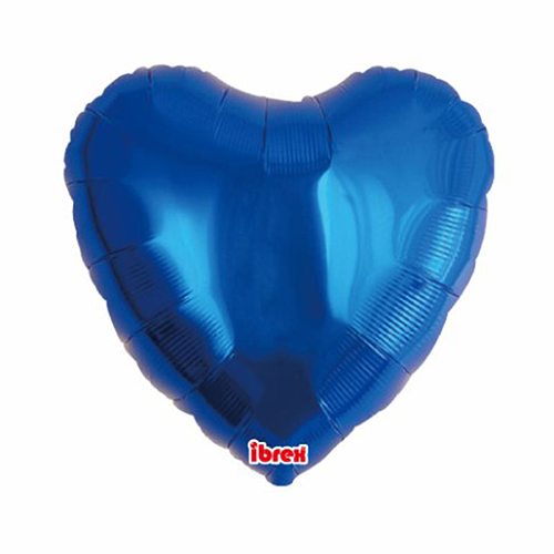 [TK0201311104-FR] 18' COEUR METALLIC BLUE / BLEU (FR)