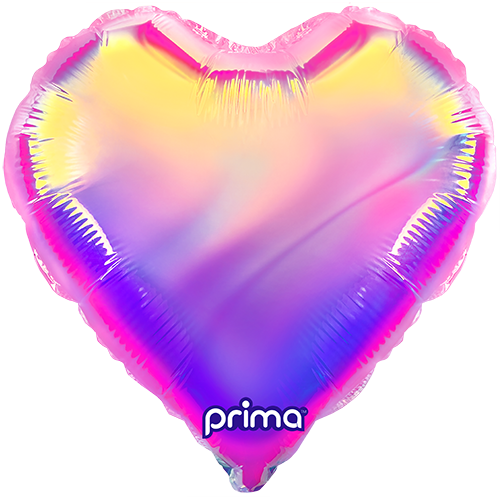 [PD-0112-28-FR] 1 Ballon ALU Coeur Primadescent rose 28" - Prima